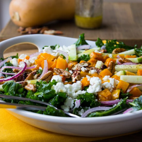Kale and Butternut Squash Salad