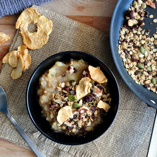 Warm Applesauce Breakfast Bowl