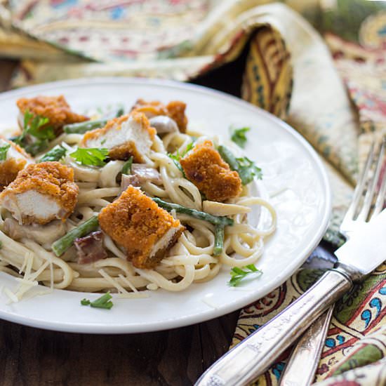 Easy Chicken Carbonara