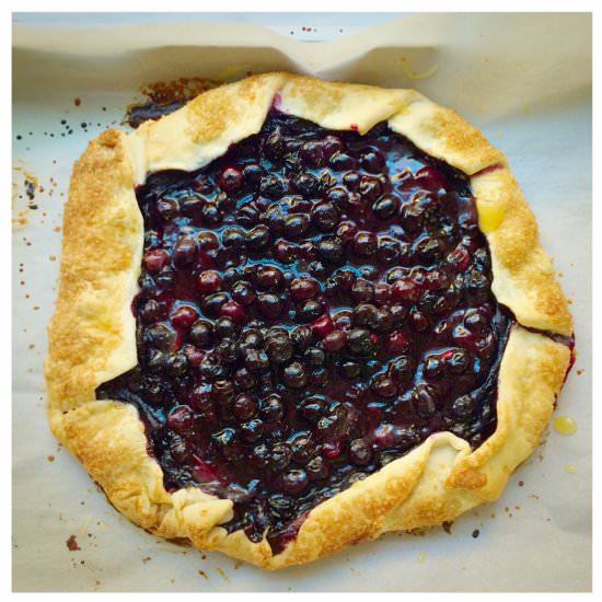 Blueberry Lemon Curd Galette