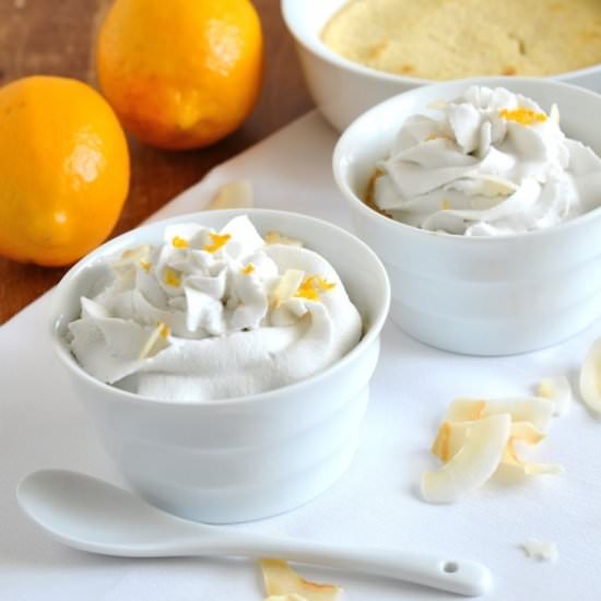 Meyer Lemon Pudding Cakes