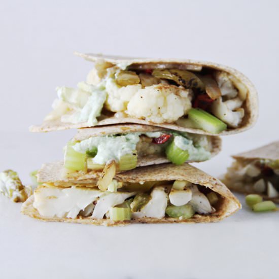 Cauliflower Quesadillas