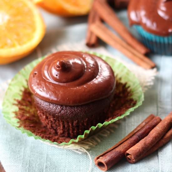 Chocolate Mulled Wine Cupcakes
