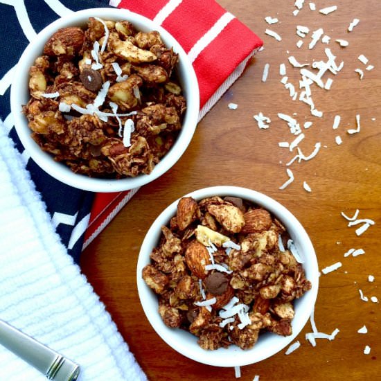 Double Chocolate Coconut Granola