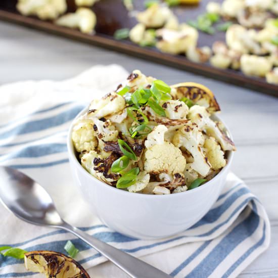 Roasted Cauliflower with Lemon