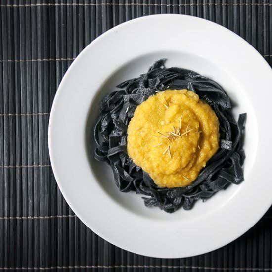 Roasted Yellow Pepper Pasta