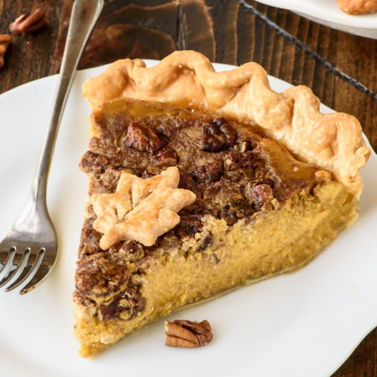Pumpkin Pecan Pie