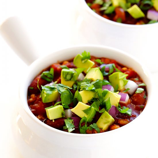 Slow Cooker Vegetarian Chili