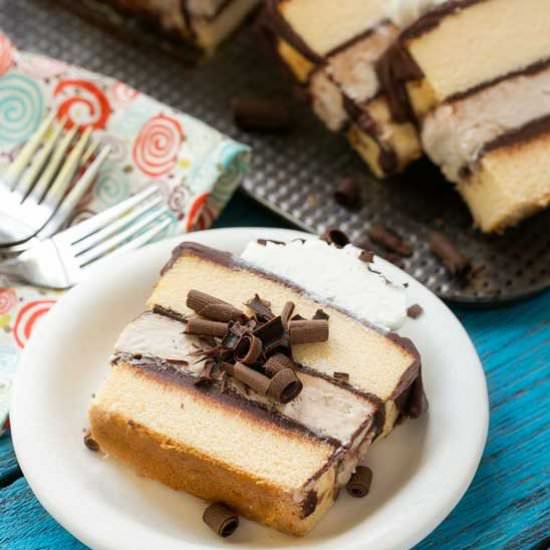 Tiramisu Ice Cream Cake