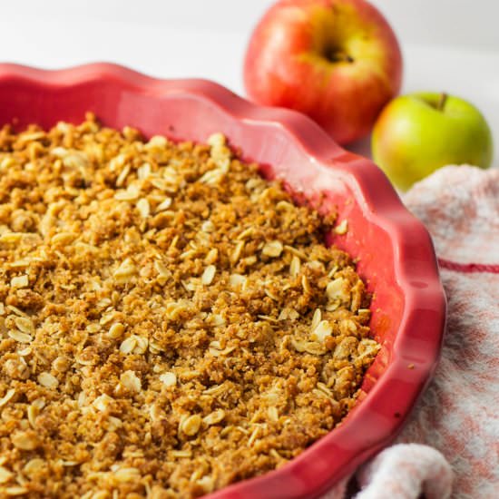 Whole Grain Apple Crumble