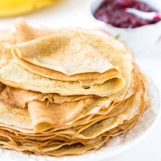 Homemade Lacy Crepes