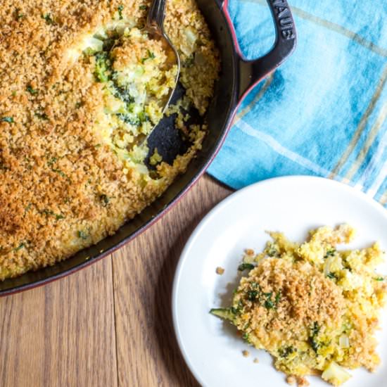Broccoli, Quinoa, and Cheese Casserole