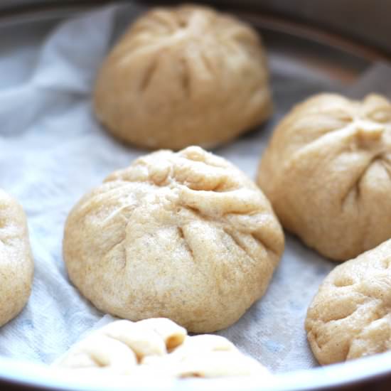 Whole Wheat Sweet Red Bean Buns