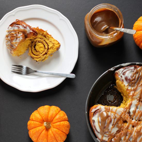 Pumpkin Spice Cinnamon Rolls