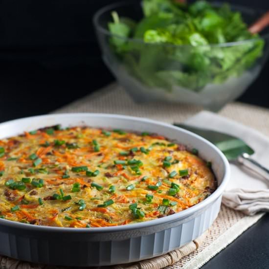 Healthy Kohlrabi Quiche