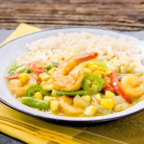 Thai Yellow Curry Shrimp