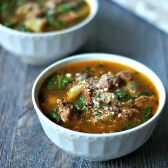 Sausage & Peppers Soup