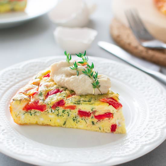 Roasted Pepper Omelette