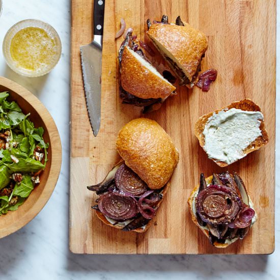 Blue Cheese Portobello Sandwiches