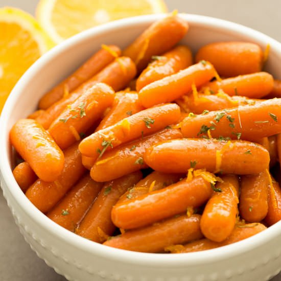 Honey Orange Glazed Carrots