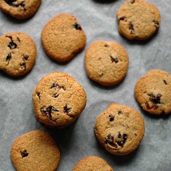 Oat Cookies with Cranberries