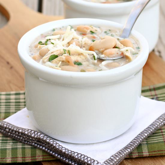 Slow Cooker White Chicken Chili
