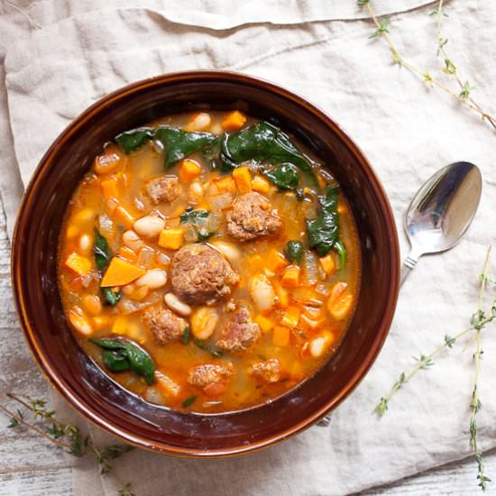 One Pot Chorizo Yam Stew