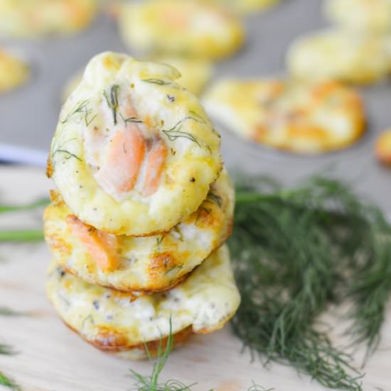 Salmon & Dill Mini Frittatas