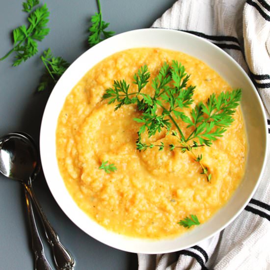 Creamy Sweet Potato Carrot Soup