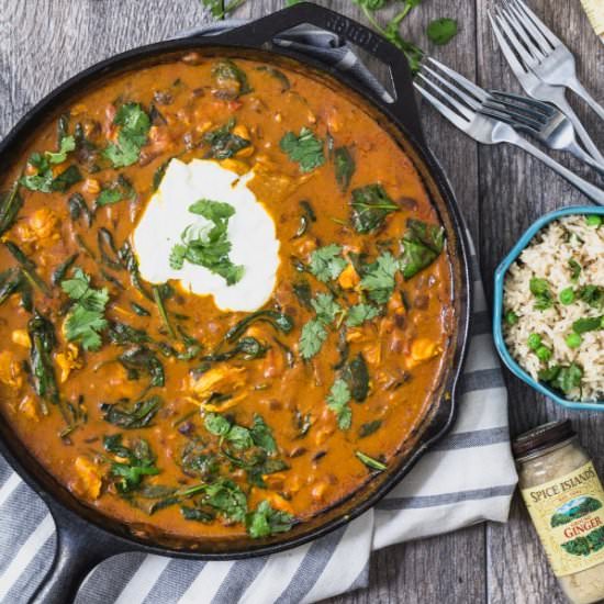 Chicken Curry with Coconut Rice