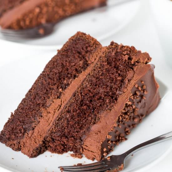 Chocolate Cake with Mocha Frosting