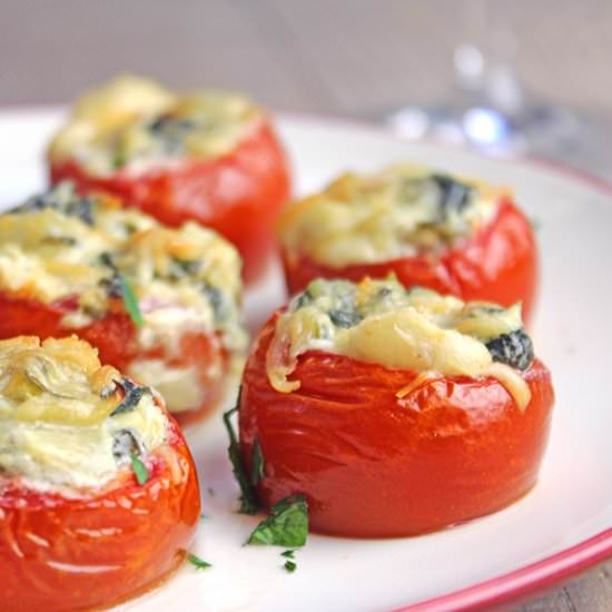 Tomato Rockefeller Bites