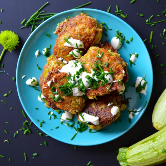 Crispy Golden Zucchini Fritters