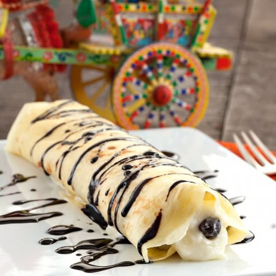 Sicilian Ricotta Crêpes
