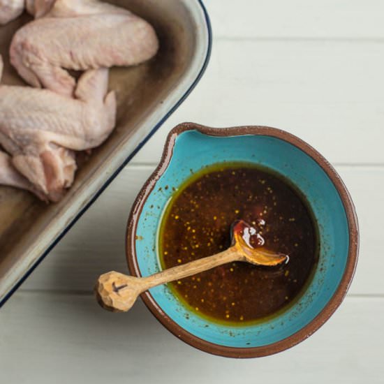 Sticky Honeyed Chicken Wings
