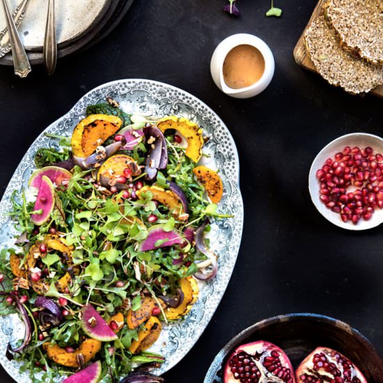 Winter Squash & Pomegranate Salad