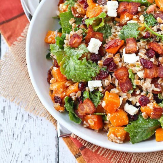 Farro Salad with Butternut Squash