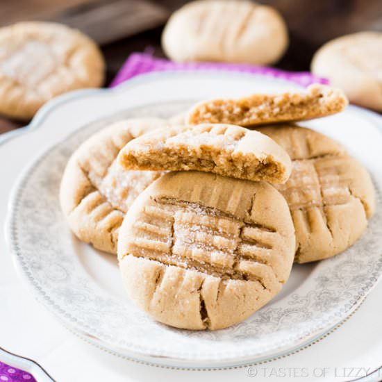 Soft Peanut Butter Cookies