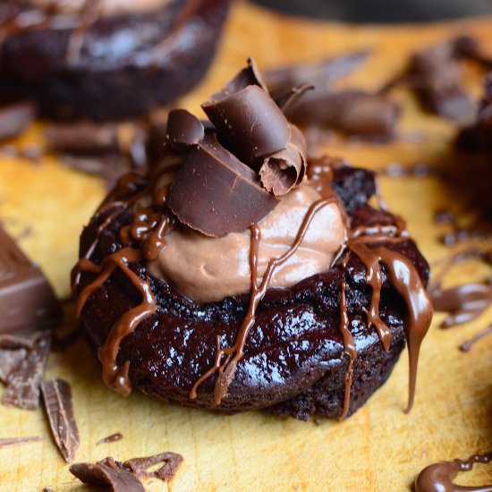 Nutella Cheesecake Mousse Brownie