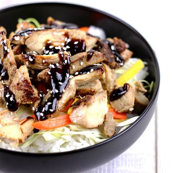 Spicy Hoisin Chicken Bowls