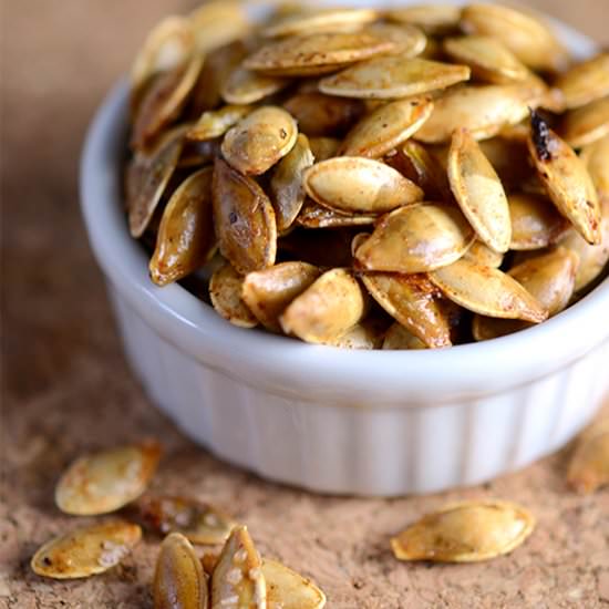 Butter Roasted Pumpkin Seeds