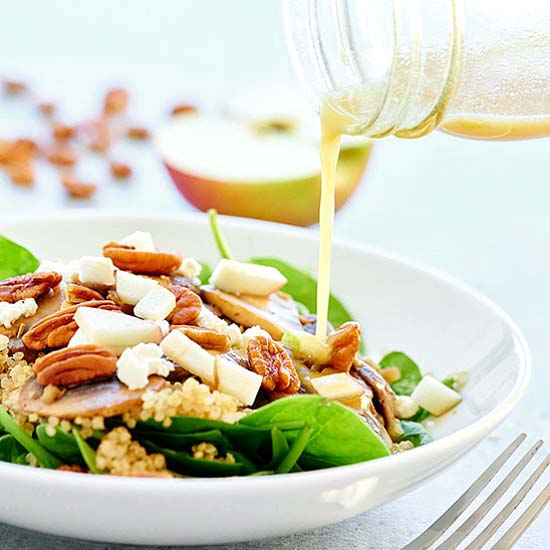 Warm Mushroom Quinoa Salad