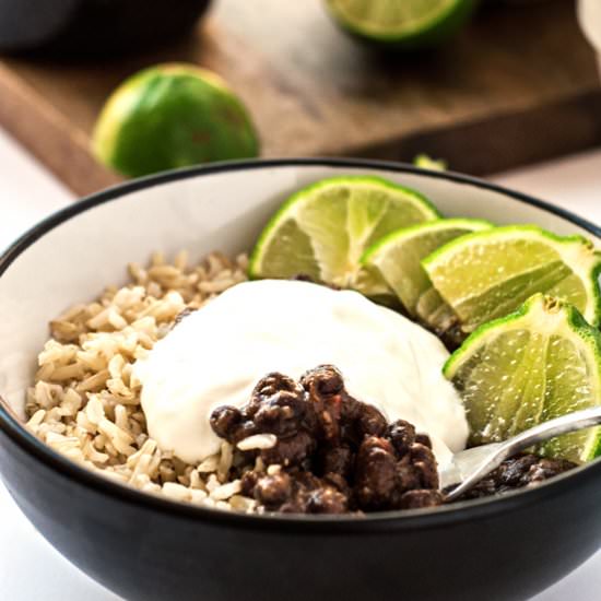 20 Minute Cuban Beans and Rice