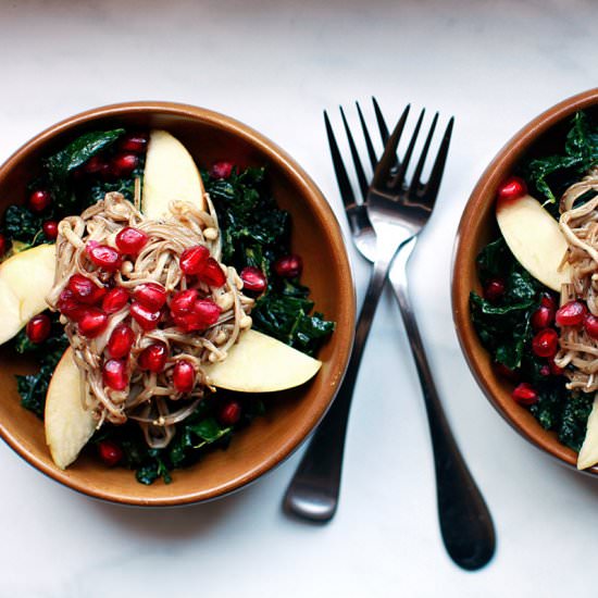 Kale + Enoki Mushroom Salad