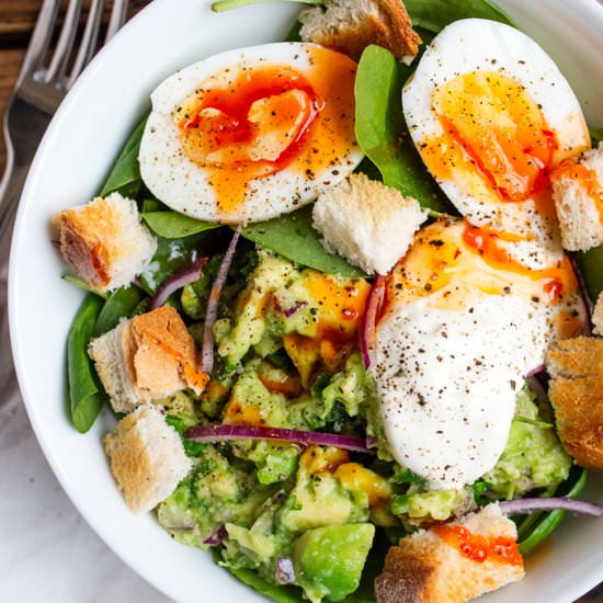 Guacamole and Egg Breakfast Bowl