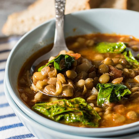 Lentil and Spinach Soup