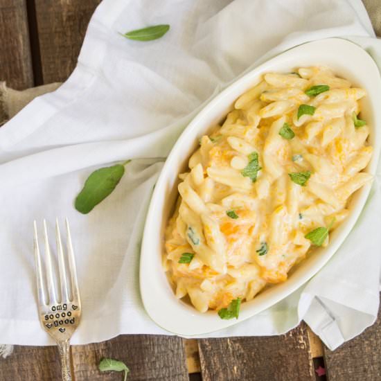 Roasted Butternut Squash Mac+Cheese