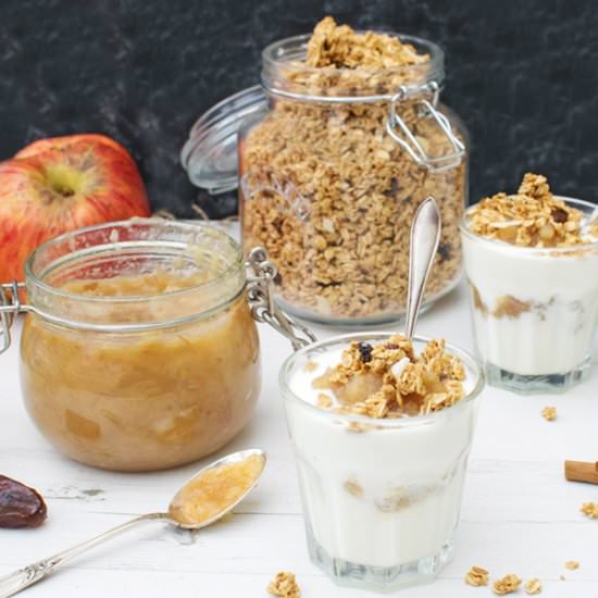Apple Compote With No Refined Sugar