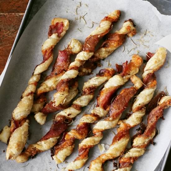 Loaded Puff Pastry Straws