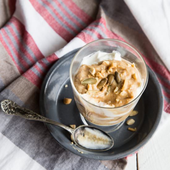 Pear and Peanut Butter Yogurt
